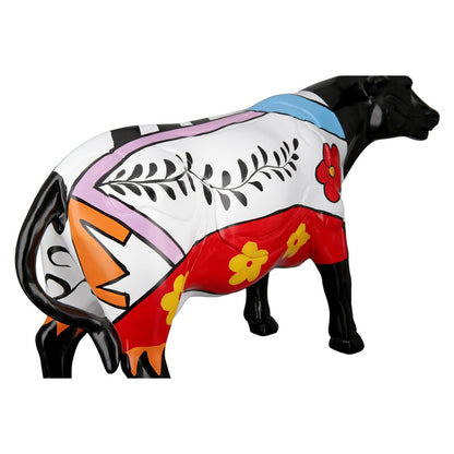 Poly Skulptur "Cow" bunt