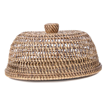 The Rattan Food Cover - Natural Brown - L