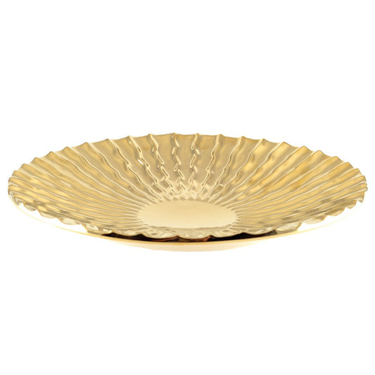 COUPE DECORATIVE DOREE BRILLANT 36X36X5.5CM