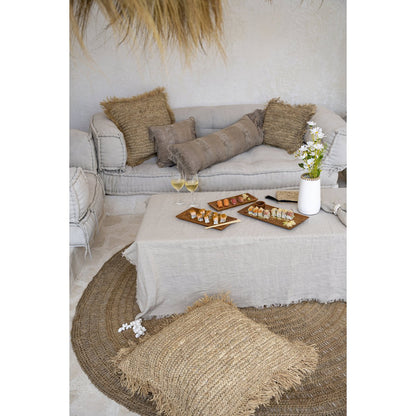 The Linen Tablecloth - Beige - 150x150
