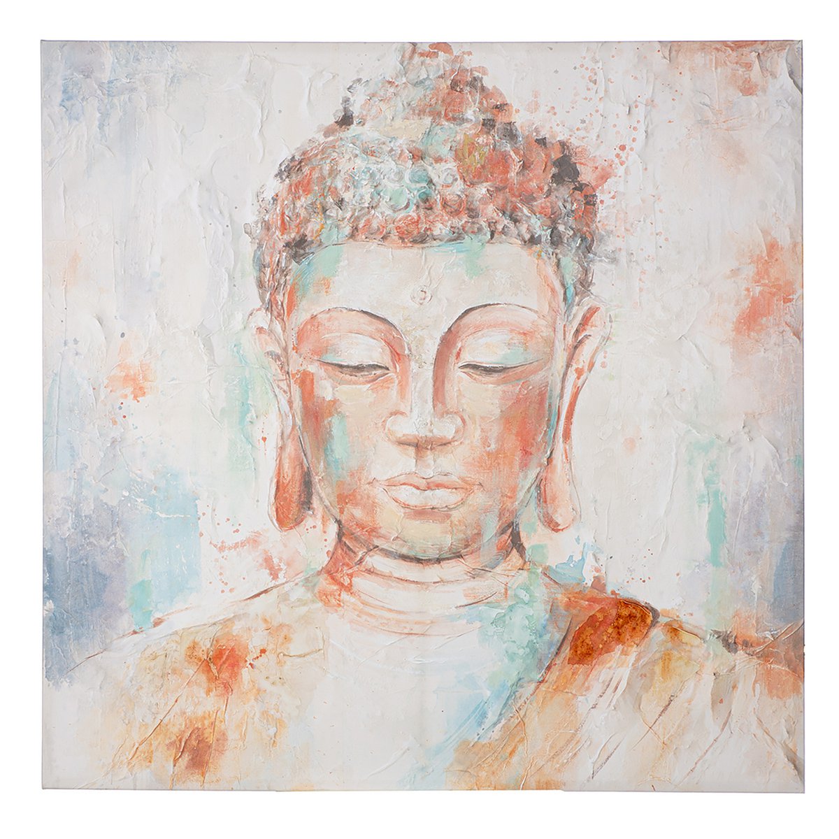 Square image of Buddha, height 100 cm