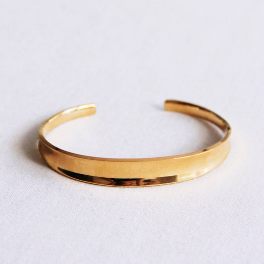 Bangle wide flared - gold
