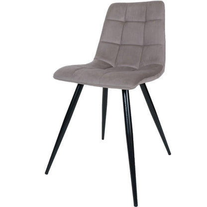 Dining room chair Galgary Taupe 08 – Vintage Velvet