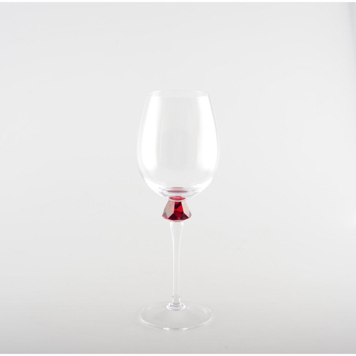Wine glasses with diamond foot 4 colors - Lot of 4