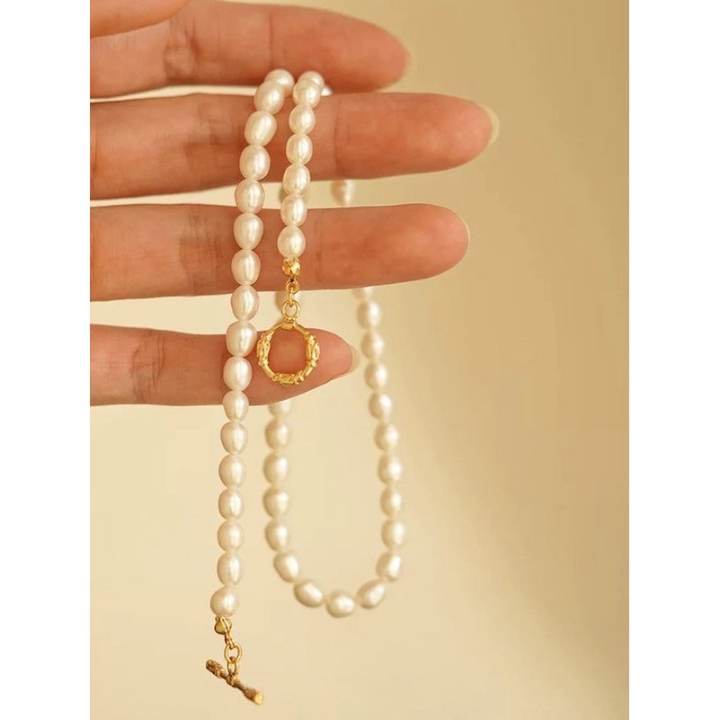 Timeless Pearl Beads Necklace with OT buckle