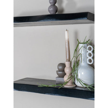 Wall shelf Pure Black Mango Wood 60 cm