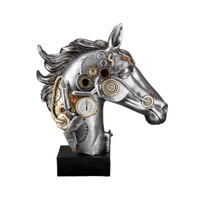 Poly sculpture "Steampunk Horse"