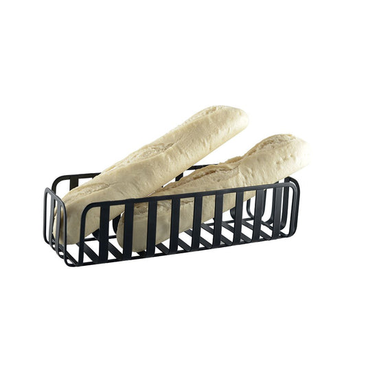 Black iron bread basket