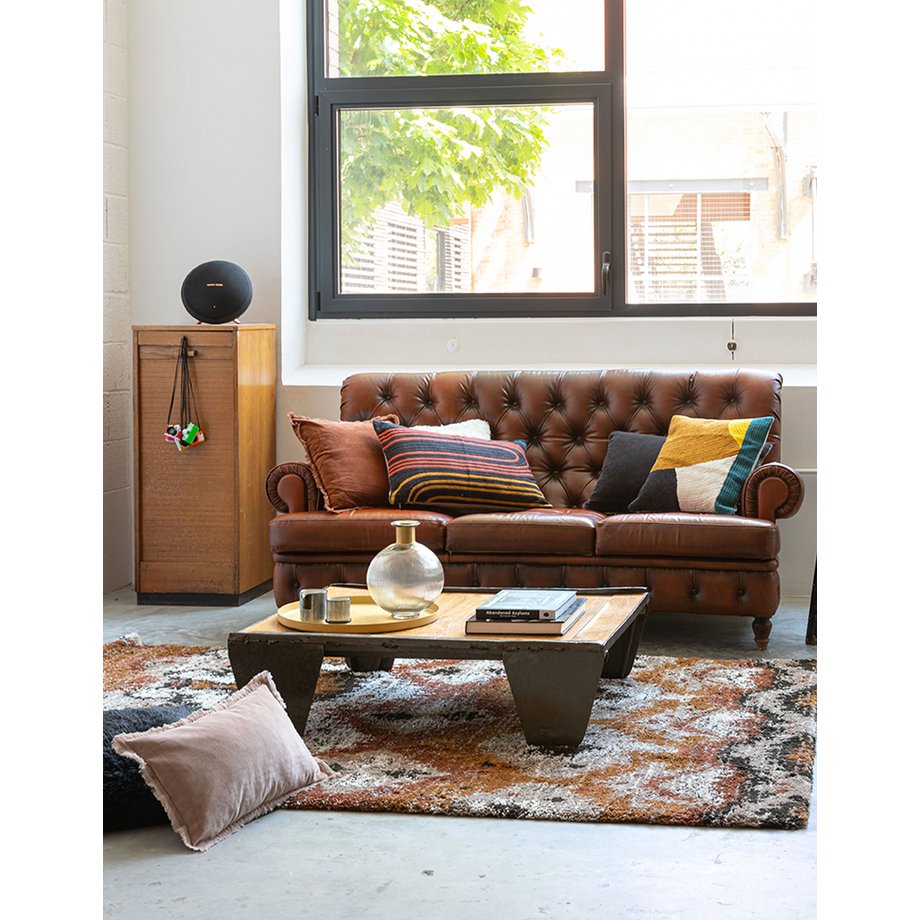 Plain cushion Fara Caramel 45 x 45