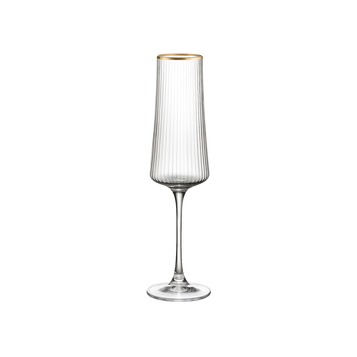 Champagne flutes gilded edge 210ml - Lot of 6