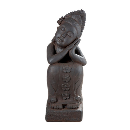 Fibergl Buddha on base "Calma"