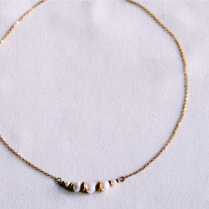 Box chain necklace with square heart charm