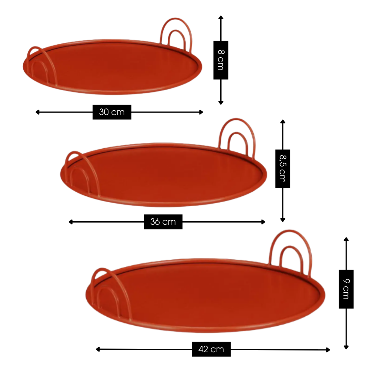 Tray Red Red