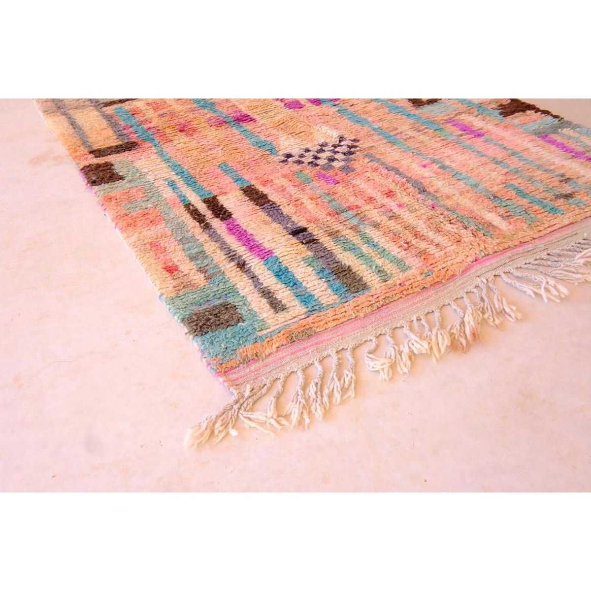 Pure wool Moroccan Berber rug 164 x 251 cm