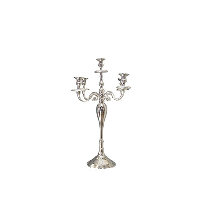 6 60cm silver light candle holder