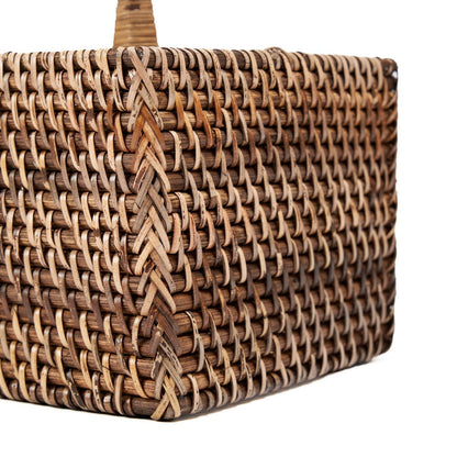 The Rattan Cutlery Caddy N°4 - Natural Brown