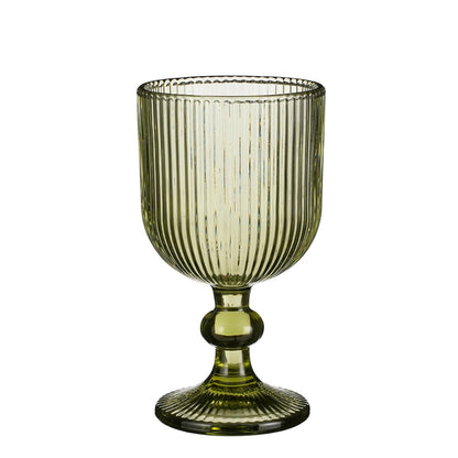 Wine glass set Merlot Light green