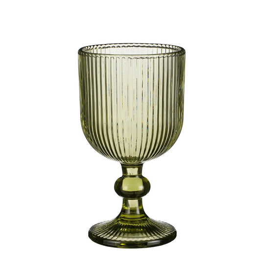 Wine glass set Merlot Light green