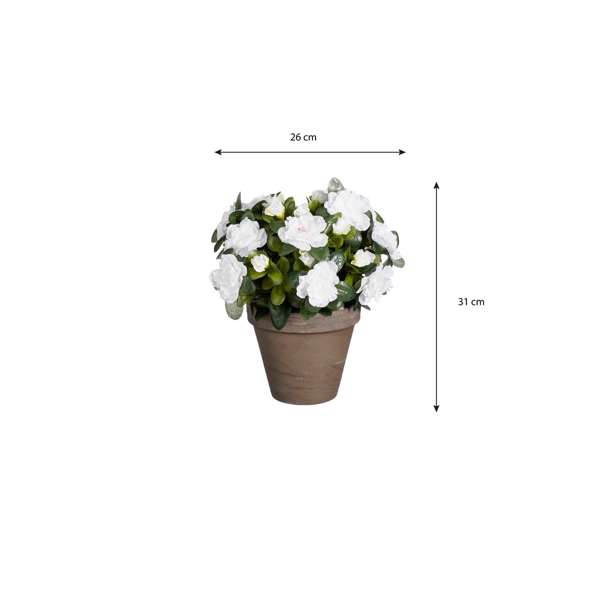 Artificial plant Azalea White