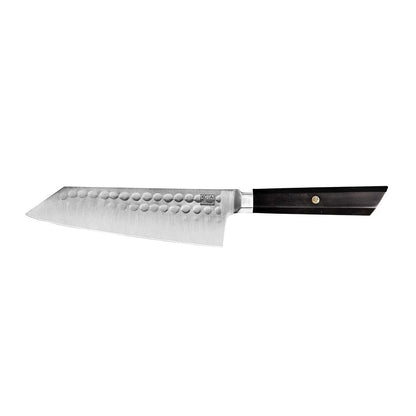 Knife - Bunka Santoku with bamboo Saya and bamboo box - 170 mm blade