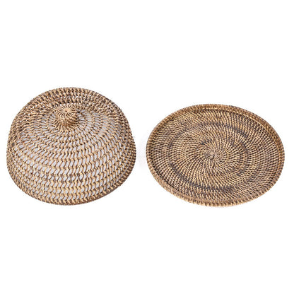 The Rattan Food Cover - Natural Brown - L