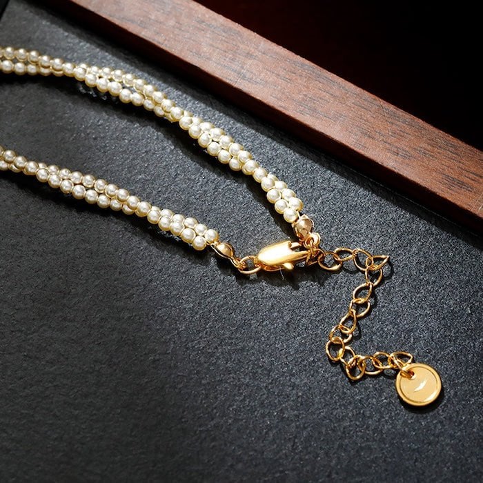 Twisted Pearl Strand Pendant Necklace