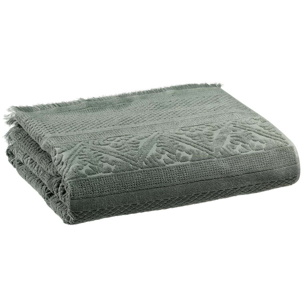 Plain bath towel Zoé Thym 100 x 180