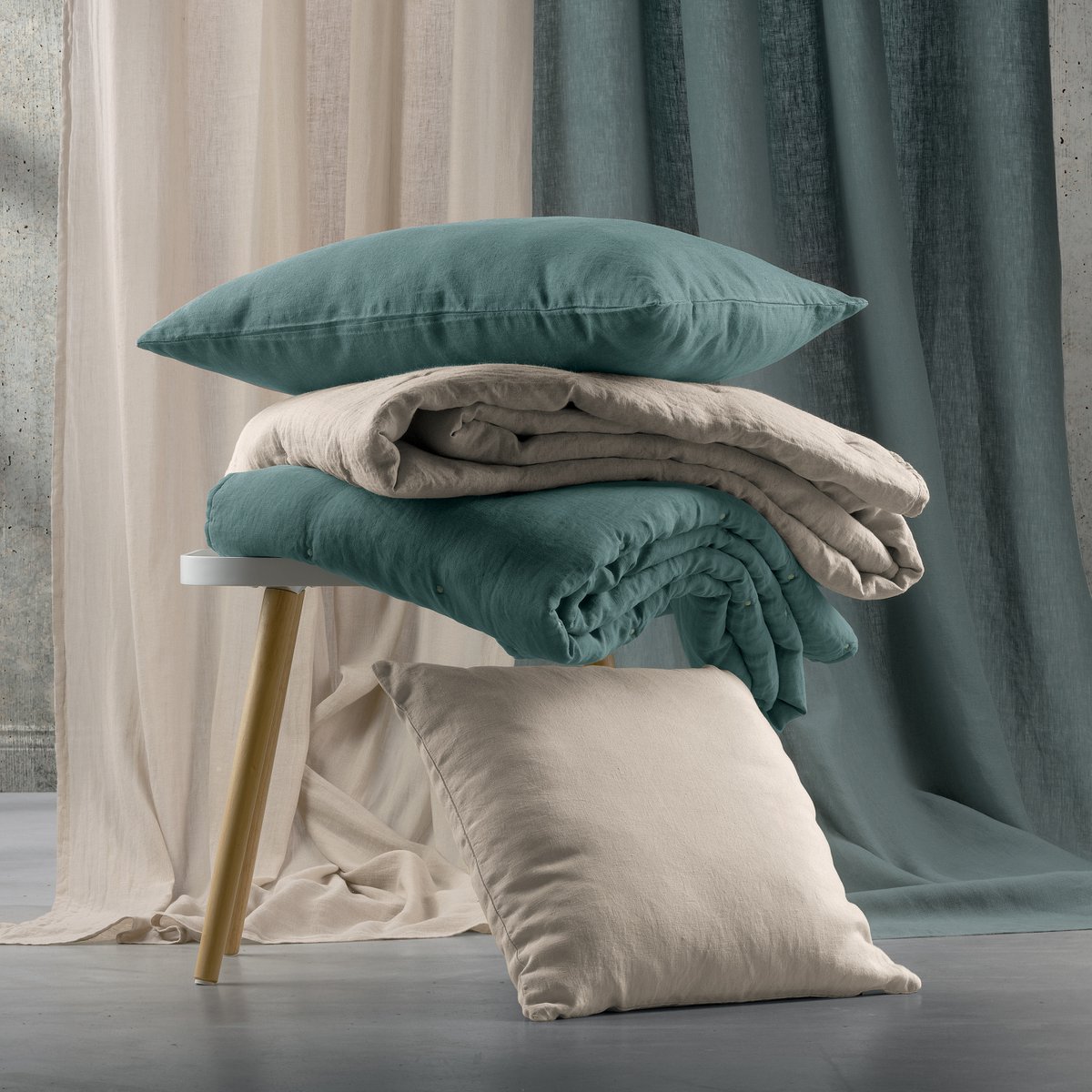 Plain cushion Zeff Verdigris 40 x 65