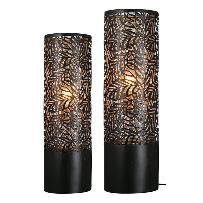 Floor lamp "Nature" black / gold h.43.5cm w