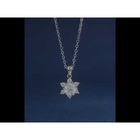 Luxurious Moissanite Snowflake Necklace