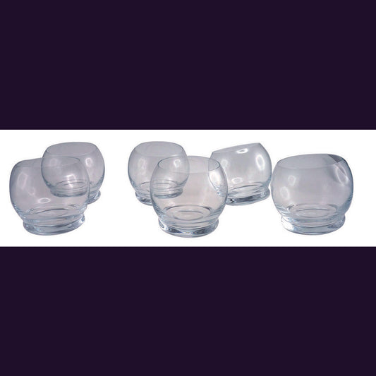 SET 6 GLASSES CULBUTO TRANSPARENT 390 ML