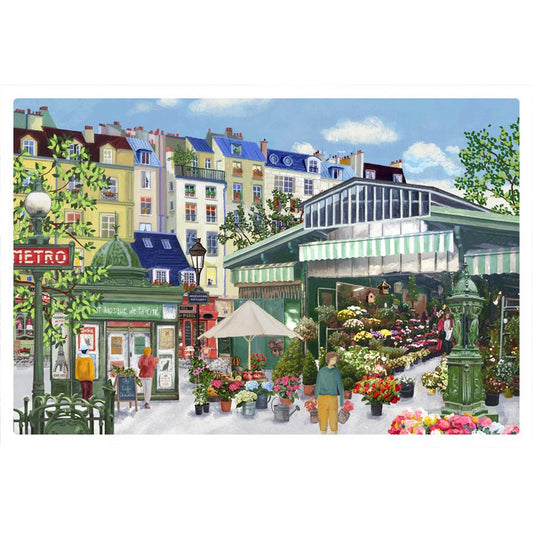 Assorted Flower Walk placemat 30 x 45