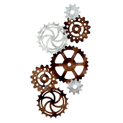 Metal wall relief “gears”