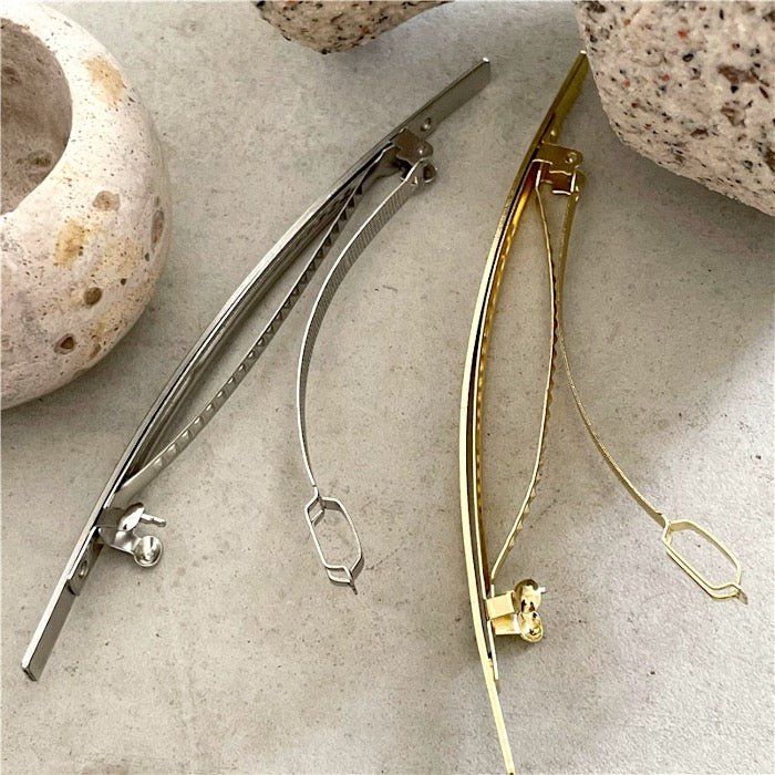 One-Line Minimalist Metal Hair Clip