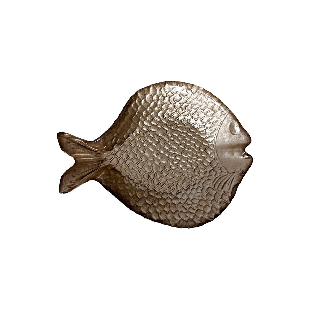 Golden fish dish 25x19x5cm