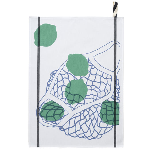 Net tea towel Lime White 50 x 70