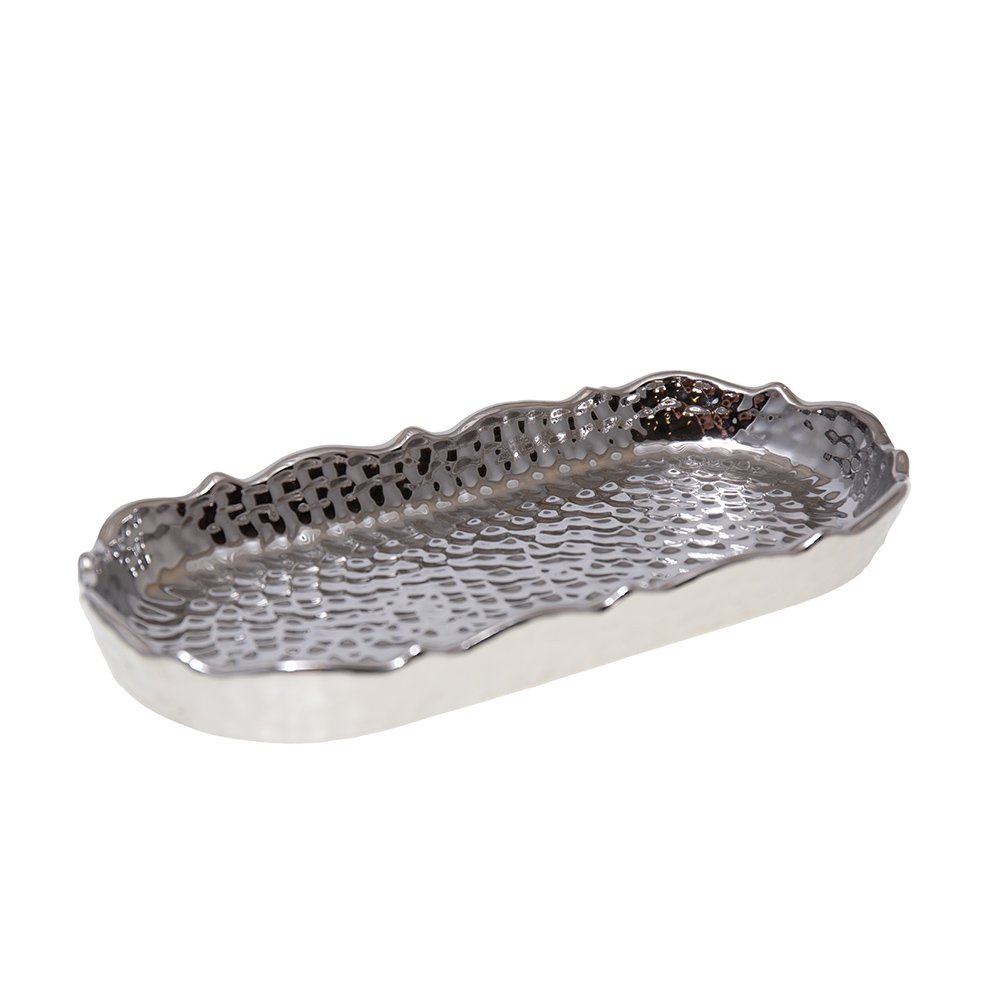 Silver rectangular cup 25x11.5x3cm