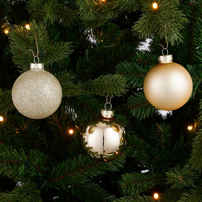 Christmas ball set Champagne