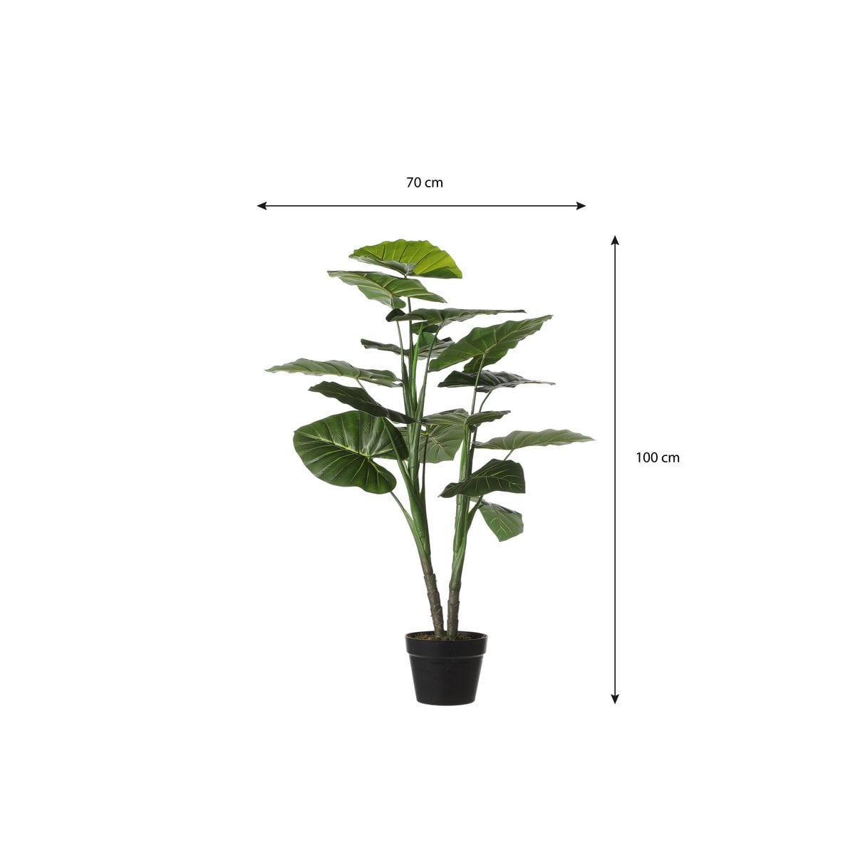 Artificial plant Taro Green