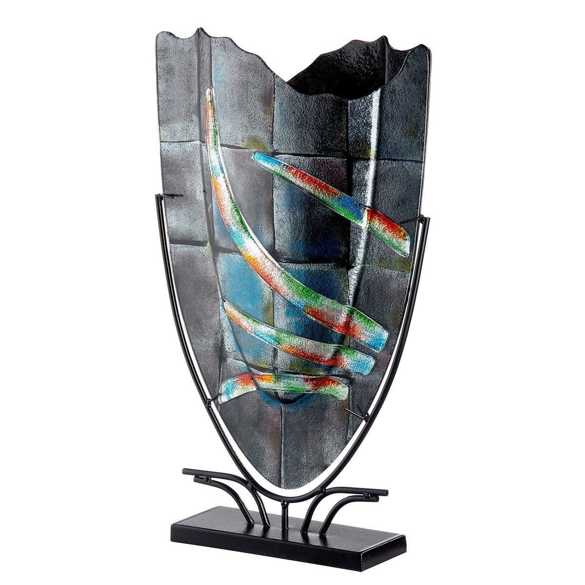 Glasart oval decorative vase "Varosia"