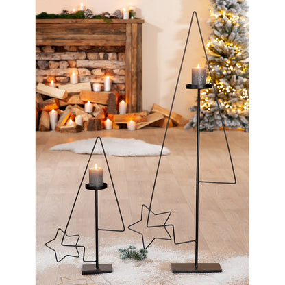 Candlestick Christmas tree star in tree, height 106 cm