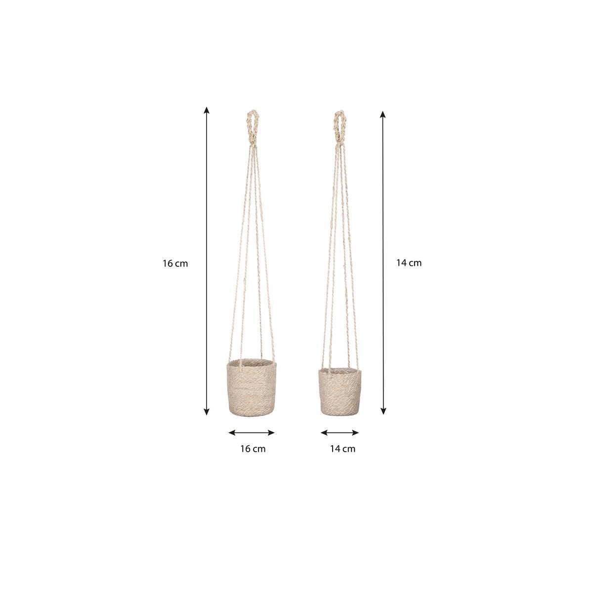 Plantenmand set Atlantic Crème
