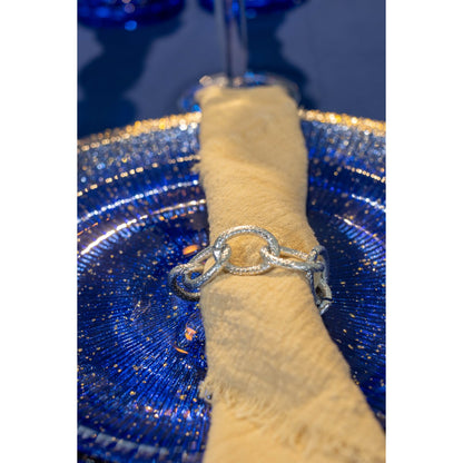 Set of 4 round -chain towel rounds