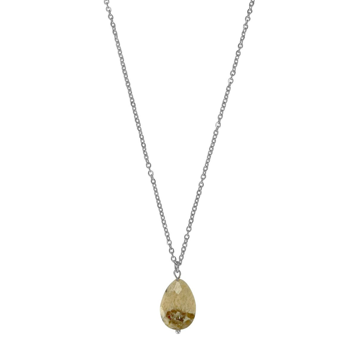 Necklace Zebra Feldspar - Silver
