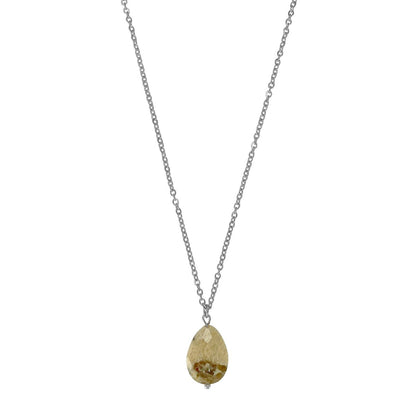 Necklace Zebra Feldspar - Silver