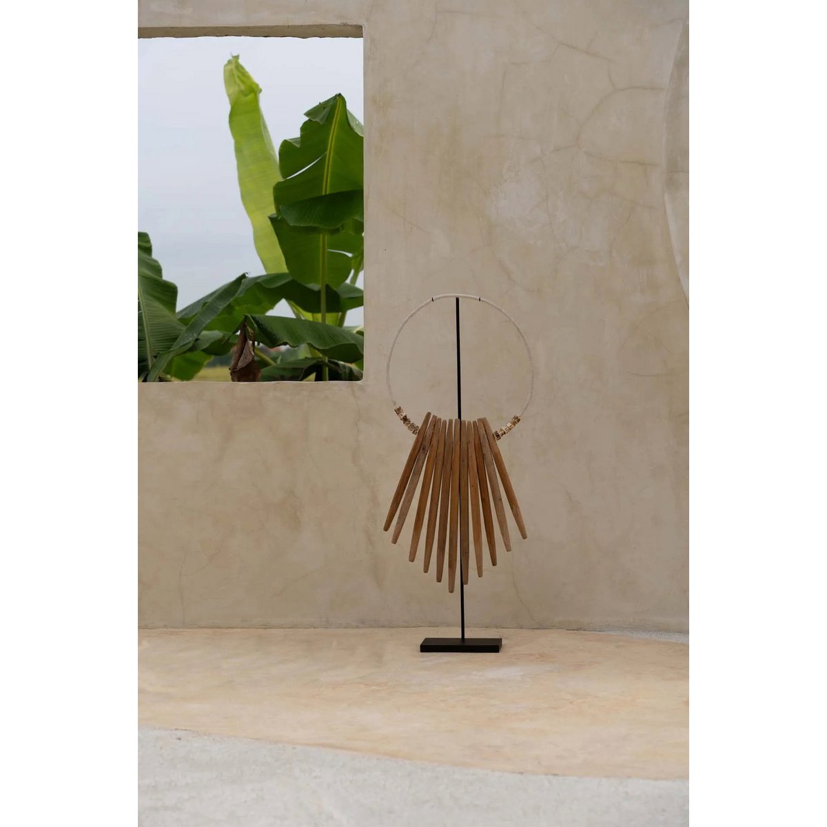 The Wooden Sticks On Stand - Natural