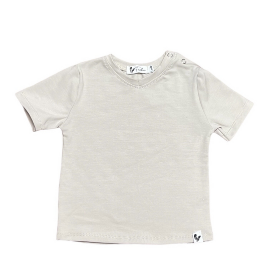 Shirt V-neck beige