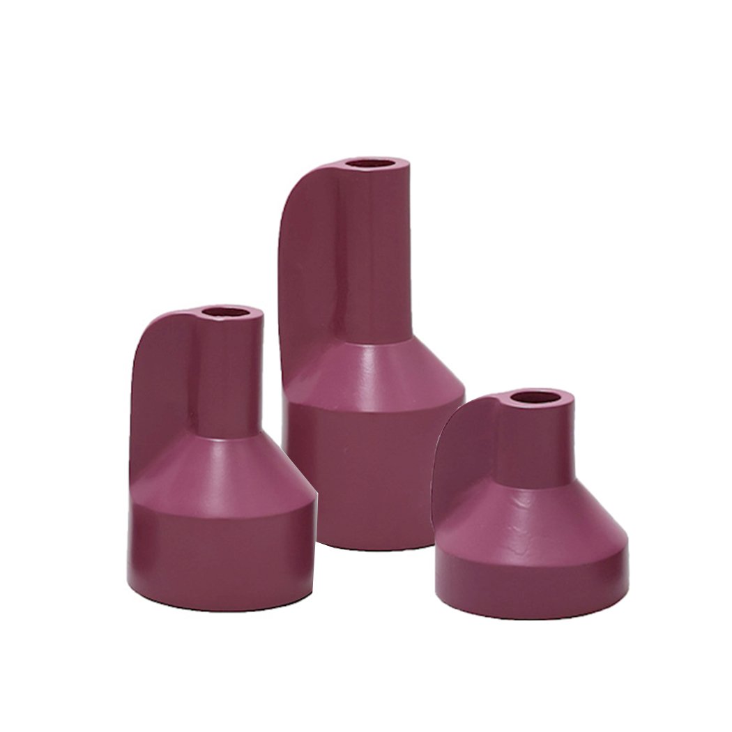 SALE! Kaarshouder - Alota mauve Ø9 x H17/13/9 cm