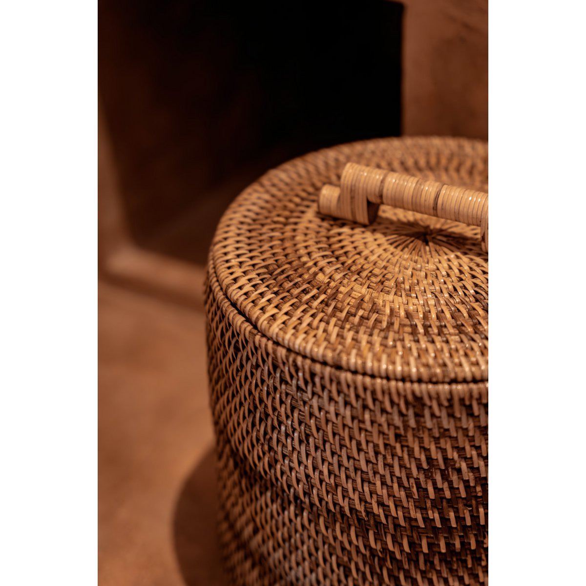 The Rattan Bin High - Natural Brown