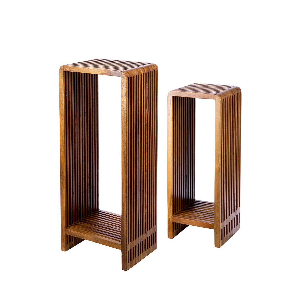 Set of 2 rectangular side tables Cali H.86 cm